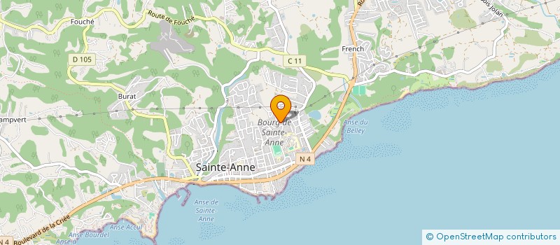 localisation de l'entreprise ALTERNATIV'@RT  SAINTE-ANNE