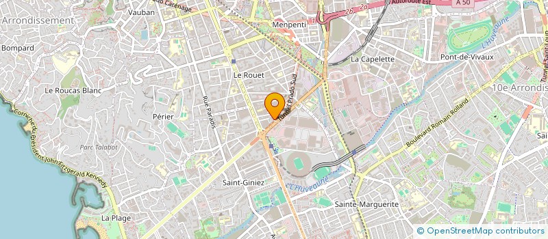 localisation de l'entreprise ALTERNATIVE 05  MARSEILLE 8EME