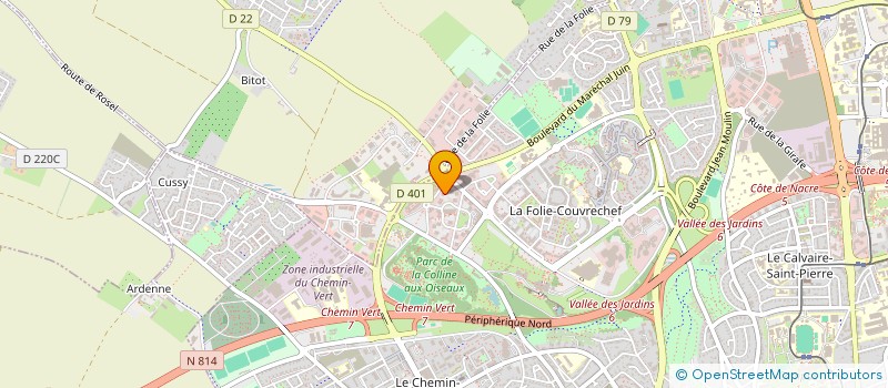 localisation de l'entreprise ALTERNATIVE à CAEN