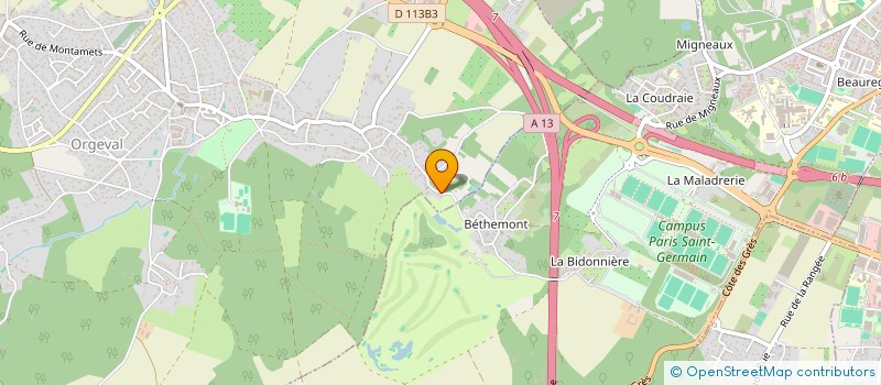 localisation de l'entreprise ALTERNATIVE à ORGEVAL