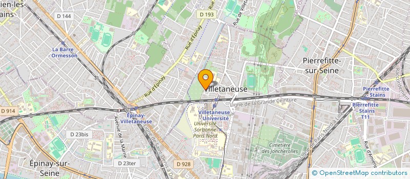 localisation de l'entreprise ALTERNATIVE 93430 à VILLETANEUSE