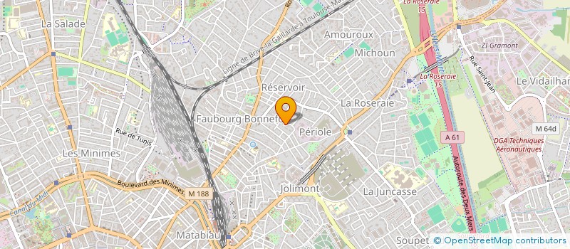 localisation de l'entreprise ALTERNATIVE ASSOCIATION AIDES A DOMICILE à TOULOUSE