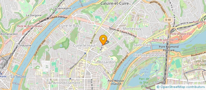 localisation de l'entreprise ALTERNATIVE B à CALUIRE-ET-CUIRE