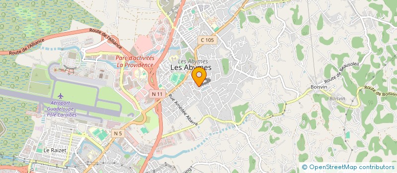 localisation de l'entreprise ALTERNATIVE CONSTRUCTION à LES ABYMES