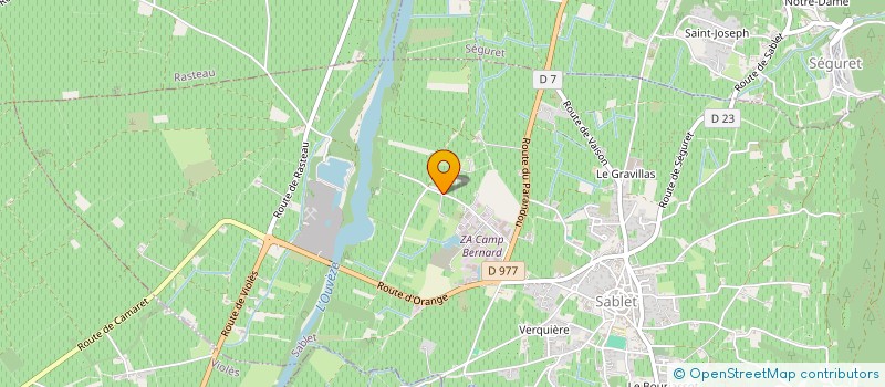 localisation de l'entreprise ALTERNATIVE EMBOUTEILLAGE  SABLET