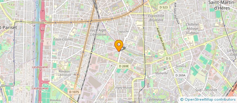 localisation de l'entreprise ALTERNATIVE ETUDIANTE POUR DES ENSA-P ECOLO, SOLIDAIRES ET EMANCIPATRICES  GRENOBLE