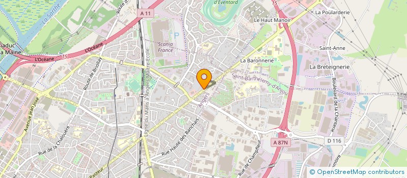 localisation de l'entreprise ALTERNATIVE GESTION PROPRETE à ANGERS