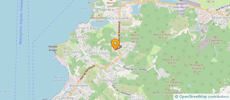 localisation de l'entreprise ALTERNATIVE HEALING  SAINT MARTIN