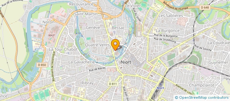 localisation de l'entreprise ALTERNATIVE LIBRE INFORMATIQUE NIORTAIS ASSOCIATIF à NIORT