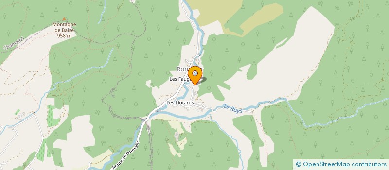 localisation de l'entreprise ALTERNATIVE MUSIQUE à CHABRILLAN