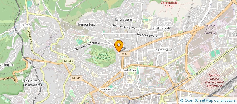 localisation de l'entreprise ALTERNATIVE POESIE  CLERMONT-FERRAND