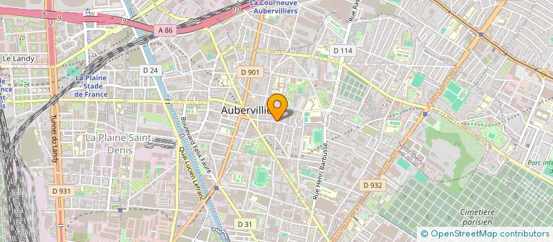 localisation de l'entreprise ALTERNATIVE RENOVATION à AUBERVILLIERS