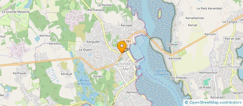 localisation de l'entreprise ALTERNATIVE SAILING  LA TRINITE SUR MER