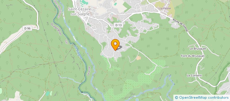 localisation de l'entreprise ALTERNATIVE SOLAIRE CHAUFFAGE SANITAIRE à SAINT-CEZAIRE-SUR-SIAGNE