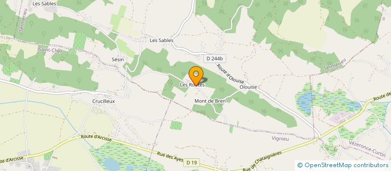 localisation de l'entreprise ALTERNATIVE TECHNOLOGIES  SERMERIEU