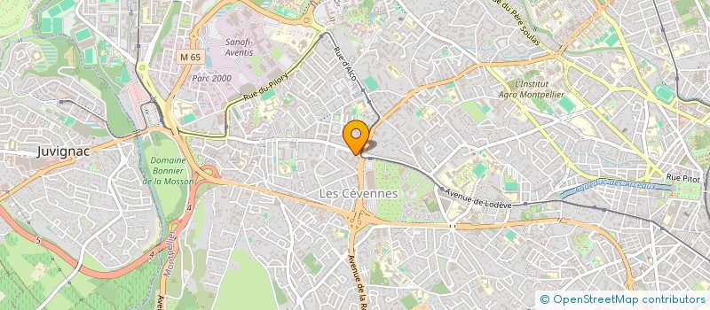 localisation de l'entreprise ALTERNATIVES DES CITOYENS POUR LE DEVELOPPEMENT  MONTPELLIER