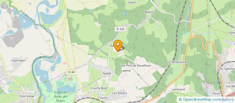 localisation de l'entreprise ALTERNATIVES ENERGIES AUVERGNE à THIERS