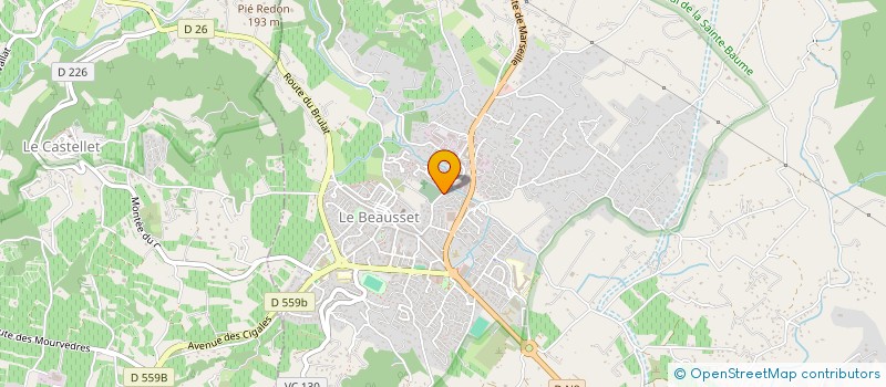 localisation de l'entreprise ALTERNATIVES ENR  LE BEAUSSET