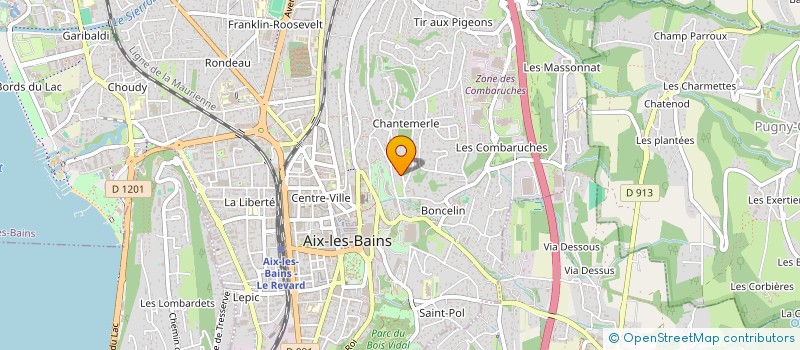 localisation de l'entreprise ALTERNATIVES POUR L'ENERGIE, LES ENERGIES RENOUVELABLES ET L'ENVIRONNEMENT à AIX-LES-BAINS