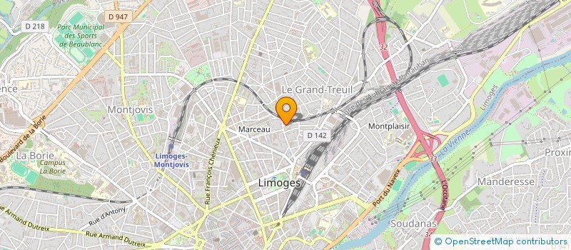 localisation de l'entreprise ALTERNATIVES87 à LIMOGES
