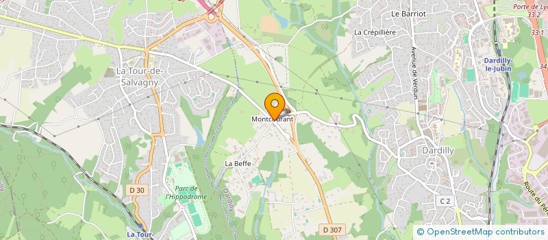 localisation de l'entreprise ALTERNIA à DARDILLY