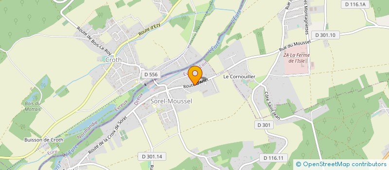 localisation de l'entreprise ALTERO IT à SOREL-MOUSSEL