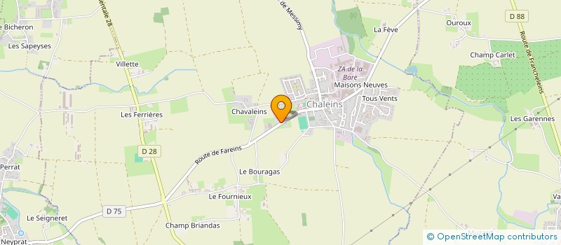 localisation de l'entreprise ALTERP à CHALEINS