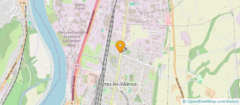 localisation de l'entreprise ALTERPANIS  PORTES LES VALENCE