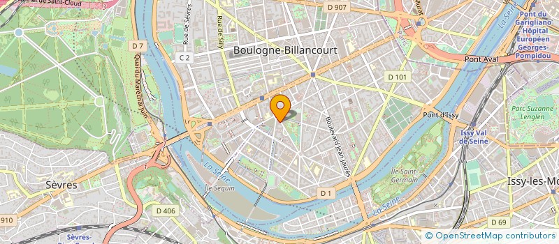 localisation de l'entreprise ALTERSIS PARIS à BOULOGNE-BILLANCOURT