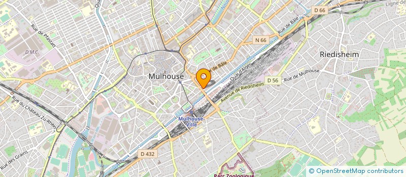 localisation de l'entreprise ALTES-ALSACE TELESERVICES  MULHOUSE