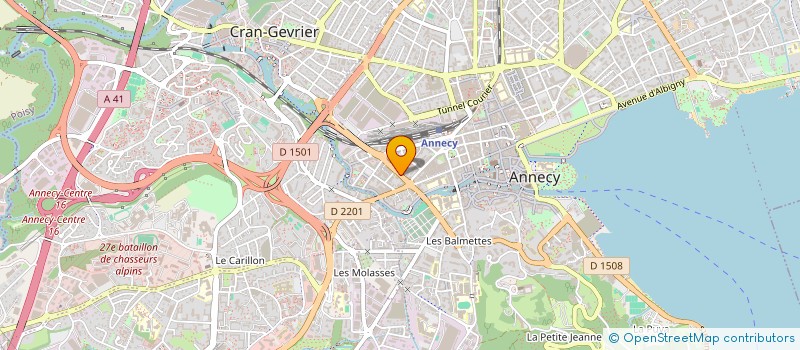 localisation de l'entreprise ALTES SASU à ANNECY