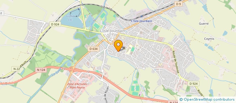 localisation de l'entreprise ALTETR-HABITAT LISLOIS à L'ISLE-JOURDAIN
