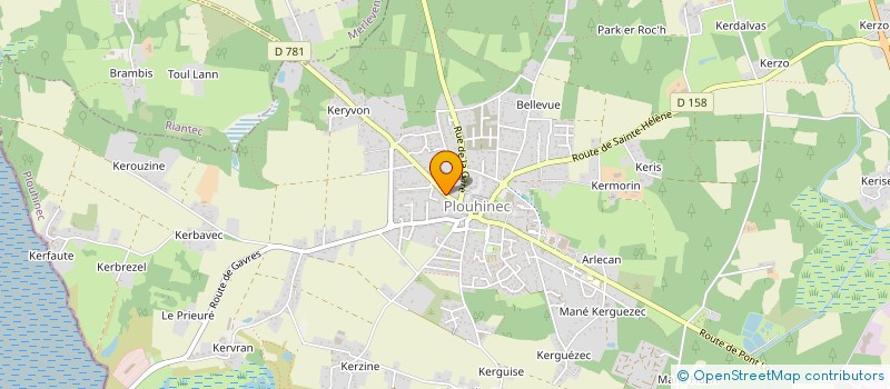 localisation de l'entreprise ALTEX à PLOUHINEC