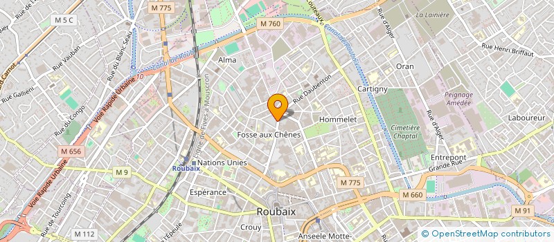 localisation de l'entreprise ALTEX SARL à ROUBAIX