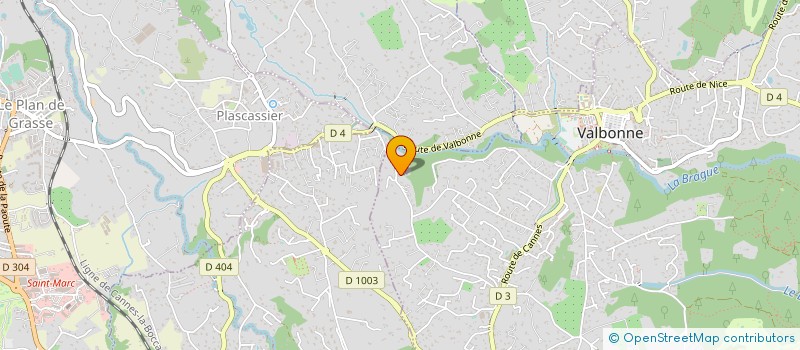 localisation de l'entreprise ALTEYA à VALBONNE