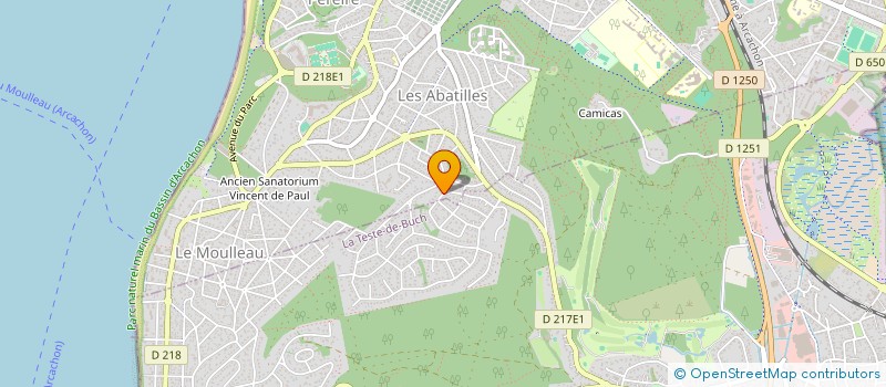 localisation de l'entreprise ALTHAL  ARCACHON