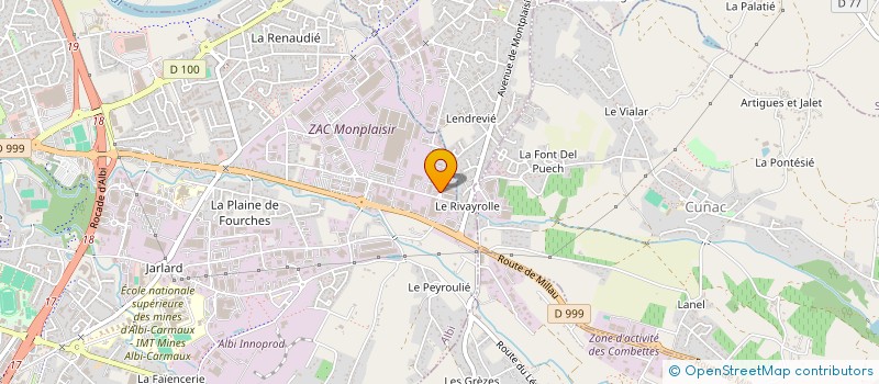 localisation de l'entreprise ALTHAMIG à ALBI