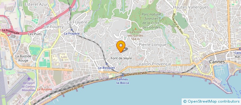 localisation de l'entreprise ALTHEA 33  CANNES