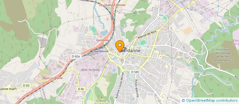 localisation de l'entreprise ALTHEA à GARDANNE