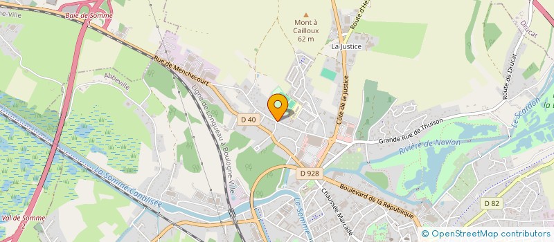 localisation de l'entreprise ALTHEA à ABBEVILLE