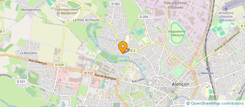 localisation de l'entreprise ALTHEA à ALENCON