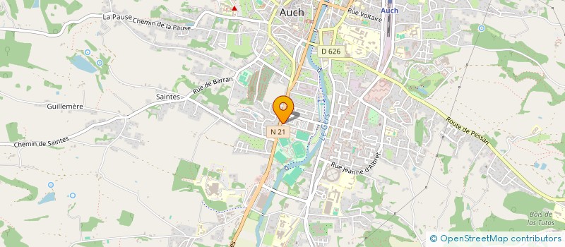 localisation de l'entreprise ALTHEA à AUCH