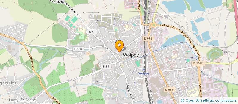 localisation de l'entreprise ALTHEA à WOIPPY