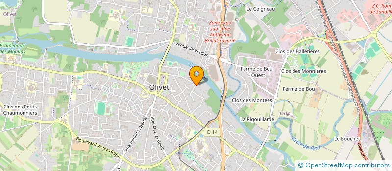 localisation de l'entreprise ALTHEA LAB à OLIVET