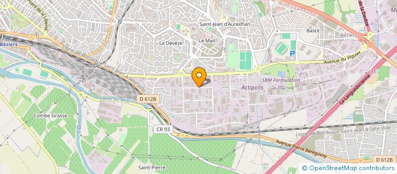 localisation de l'entreprise ALTHEA MESSAGERIES  BEZIERS