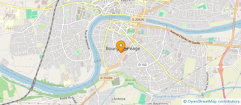 localisation de l'entreprise ALTHEMA  BOURG-DE-PEAGE