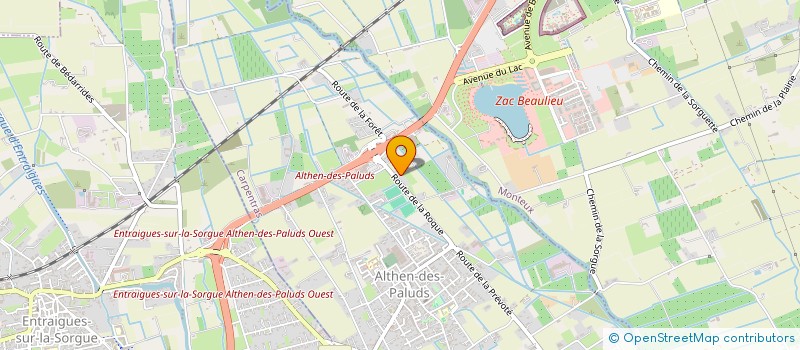 localisation de l'entreprise ALTHEN BASE  ALTHEN-DES-PALUDS