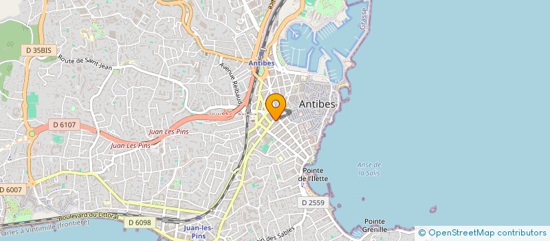 localisation de l'entreprise ALTHEO à ANTIBES
