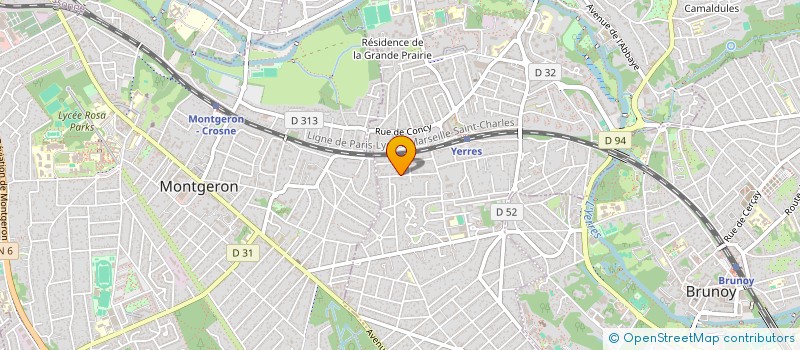 localisation de l'entreprise ALTHERA  YERRES