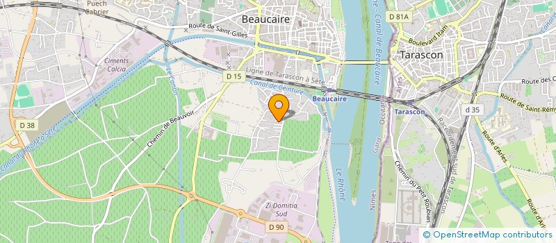 localisation de l'entreprise ALTHIGA  BEAUCAIRE